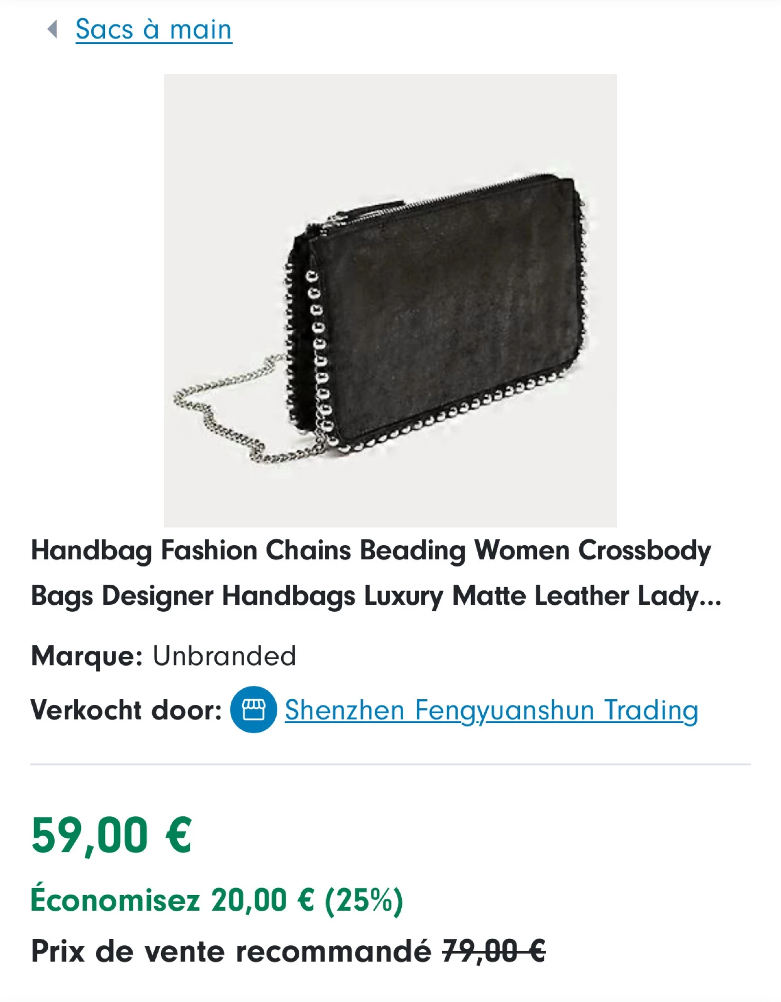 Bolso bandolera negro con varios bolsillos 💐 – photo 7